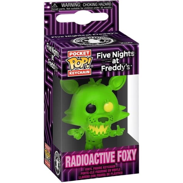 Five Nights at Freddy's Pocket POP-avaimenperä - Radioactive Foxy
