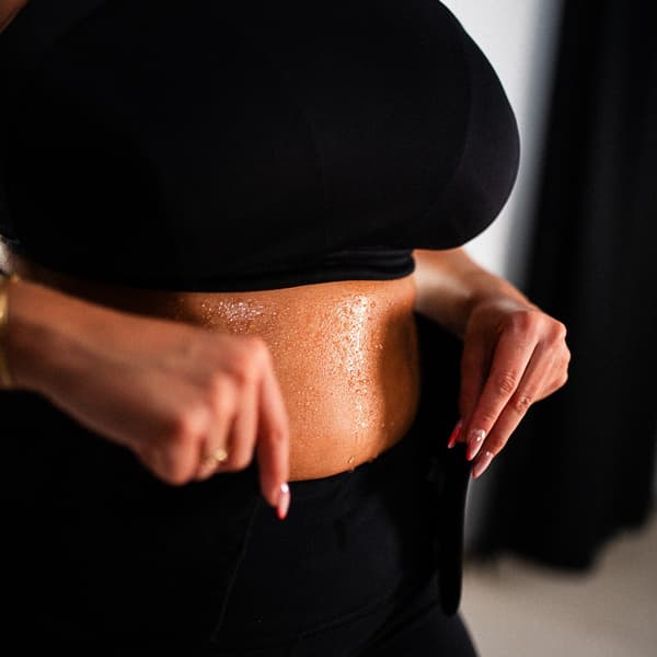 Plus Size sort taljestøttebælte