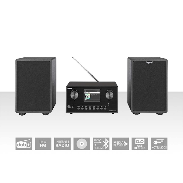DABMAN i310 CD Hybrid micro Hi-fi System DAB+ / FM / Internet / Bluetooth Svart Svart
