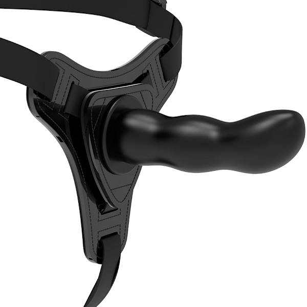 Fetish Submissive Harness - Sort Silikone G-Spot 16 Cm