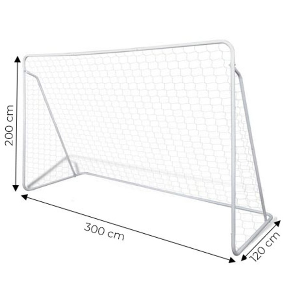 Fotbollsmål med fotbollsnät 300x200cm ECOTOYS