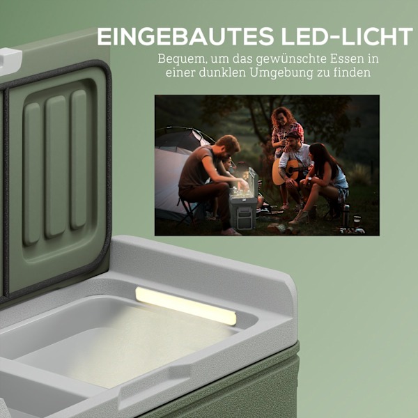 33 litran kompressorin kylmälaatikko sähköinen jäähdytyslaatikko LED-rullajäähdytystoiminnolla hiljainen pakastinrasia thermobox minijääkaappi 12/230