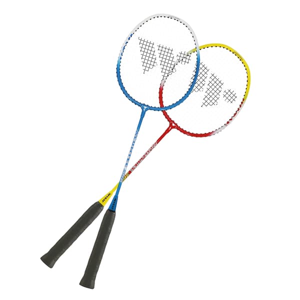 Badmintonset – 2 racketar, fjäderbollar ingår