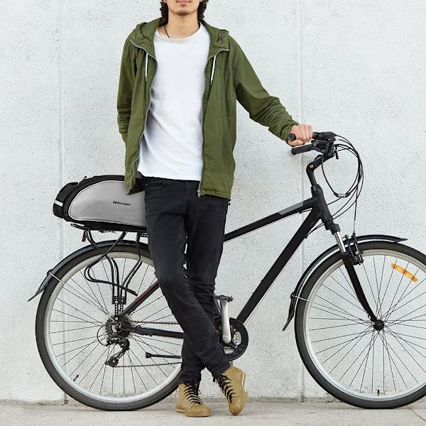 Cykelbagageväska med axelrem, 13l, svart