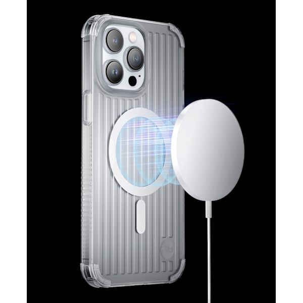 Magnetisk etui til iPhone 14 Pro MagSafe PQY Go Out Series sort