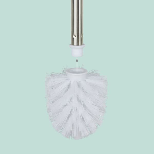 Toiletpapirholder med hylde og reserveholder