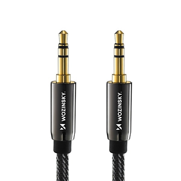 Universal kabel, AUX mini jack kabel, 1,5 m, sort