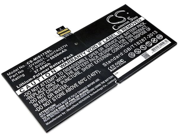 Akku Microsoft Surface Pro 4:lle, Micosoft 1724:lle jne