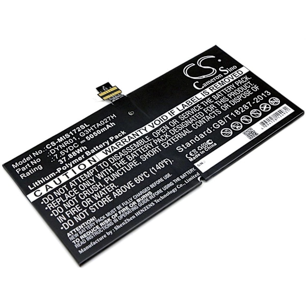 Batteri til Microsoft Surface Pro 4, Micosoft 1724 osv