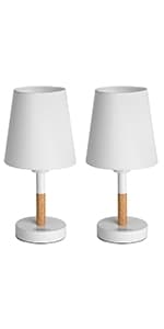 Touch-bordslampa, set om 2, dimbar, LED-lampor ingår