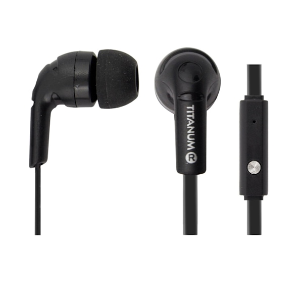 Titaaniset stereokuulokkeet mikrofonilla Th109K musta