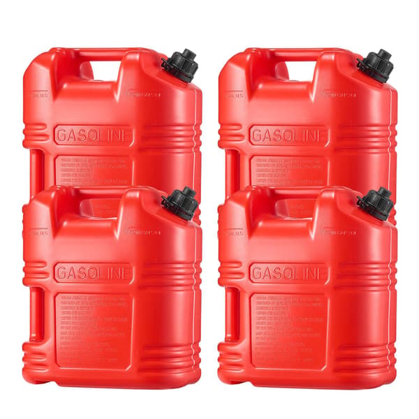 Bränslebehållare 19L, 4-pack bensindunk med pip, våg