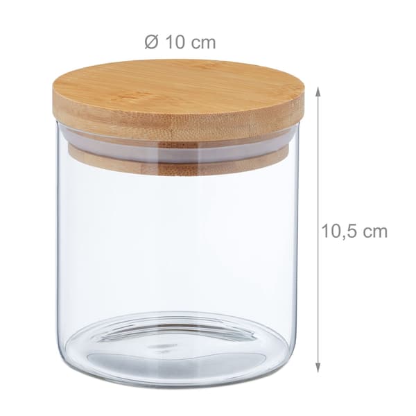 Förvaringsburkar 500 ml i set om 9