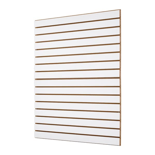 Autotallin slattiapaneelit, 2 kpl 1,2 m MDF, valkoinen