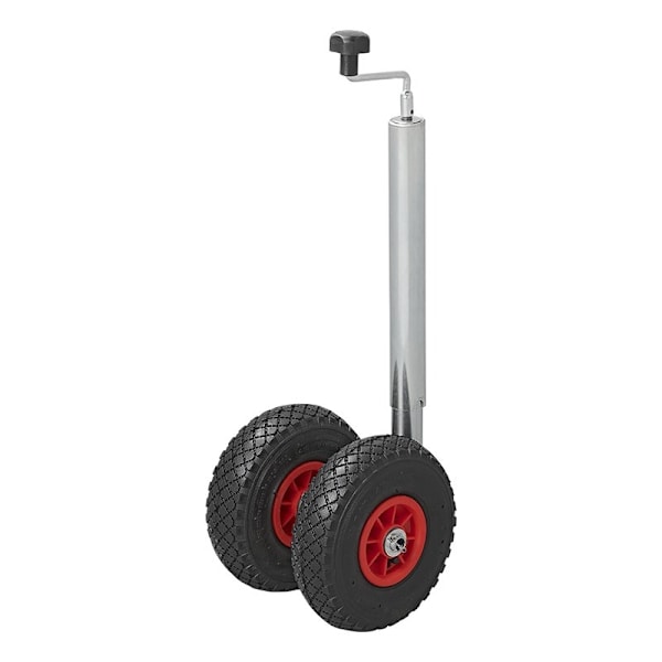 Double Jockey pyörä 48mm 2x muovivanne ilmarenkaalla 260x85mm