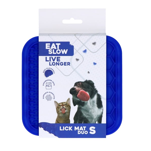 Ät Långsamt Lev Längre Lick Mat Duo S Blå