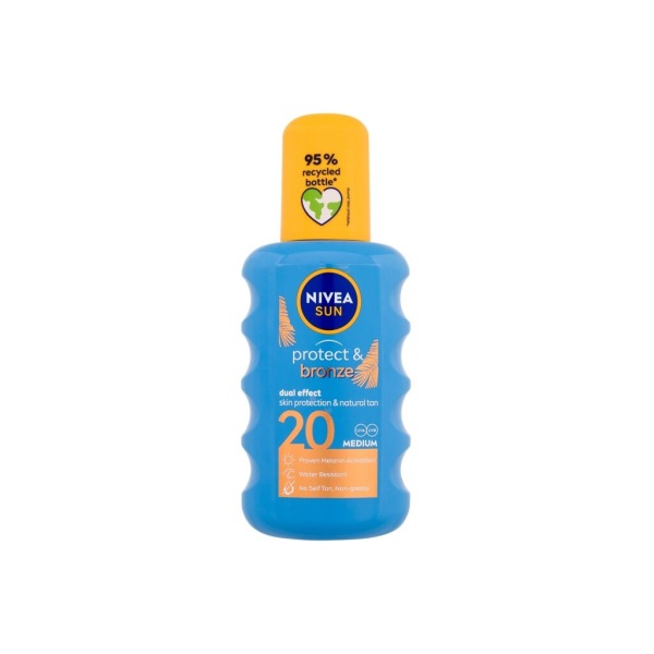 Nivea - Sun Protect & Bronze Sun Spray SPF20 - Unisex, 200 ml
