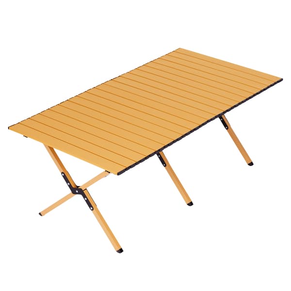 Hopfällbart campingbord 120x60 cm med bärväska
