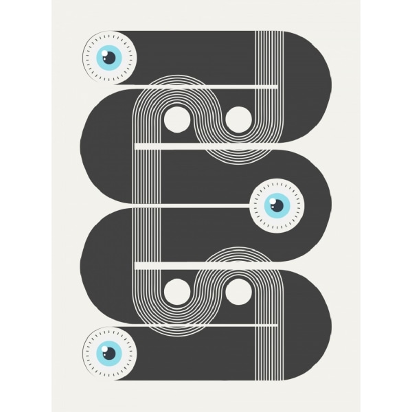 Geometrical Evil Eyes - 30x40 cm