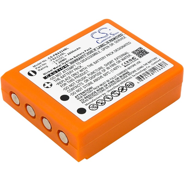 Batteri till HBC BA223000, Radiomatic Quadrix etc. 2000mAh, 3,6V