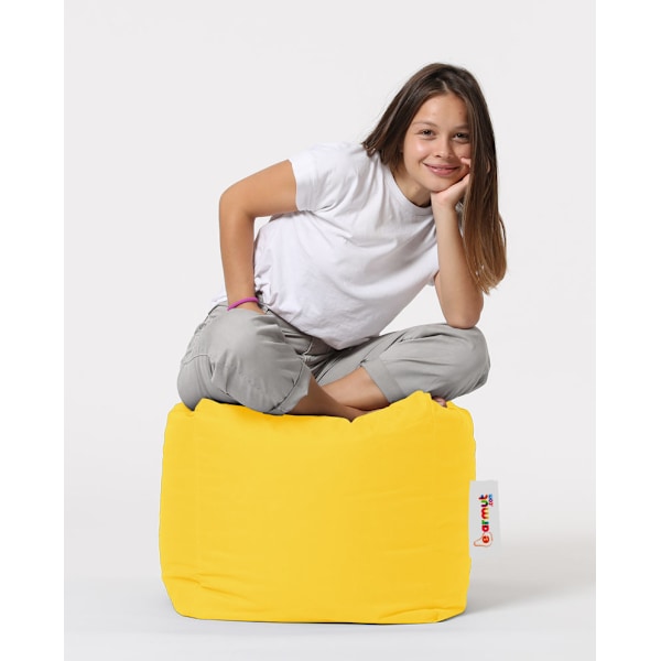 Garden Pouff Square Pouf - keltainen
