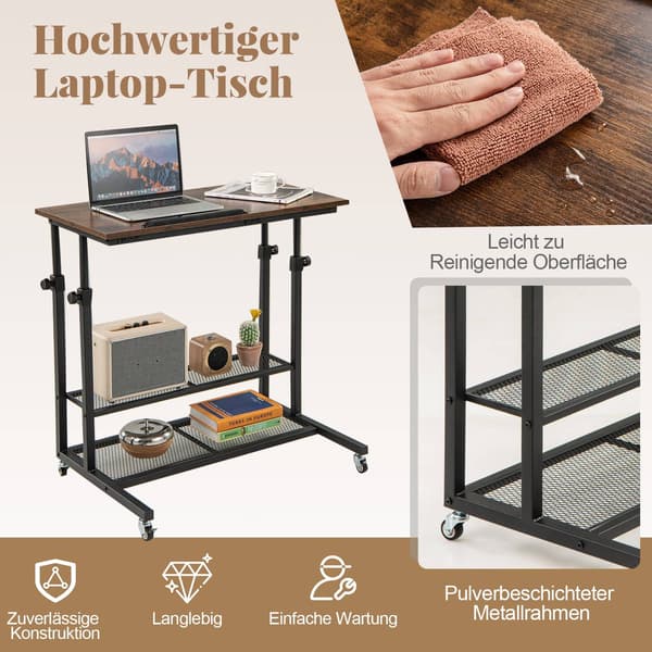 Justerbart rullebord med vippeplade