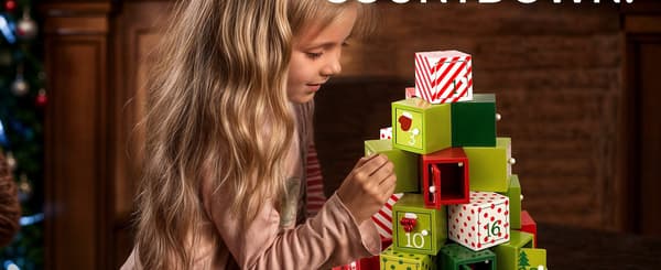 Træadventskalender, 25 rum, genanvendelig