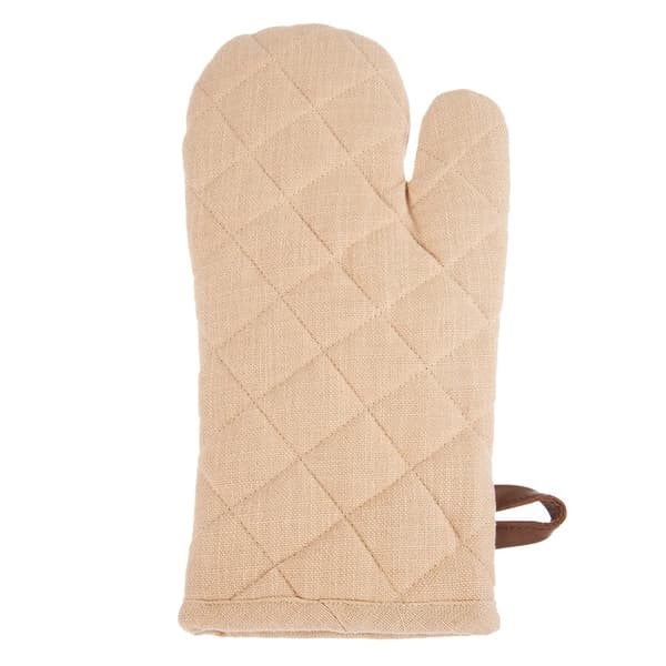 Bomuldsovnhandske med magnet, beige, 32 cm