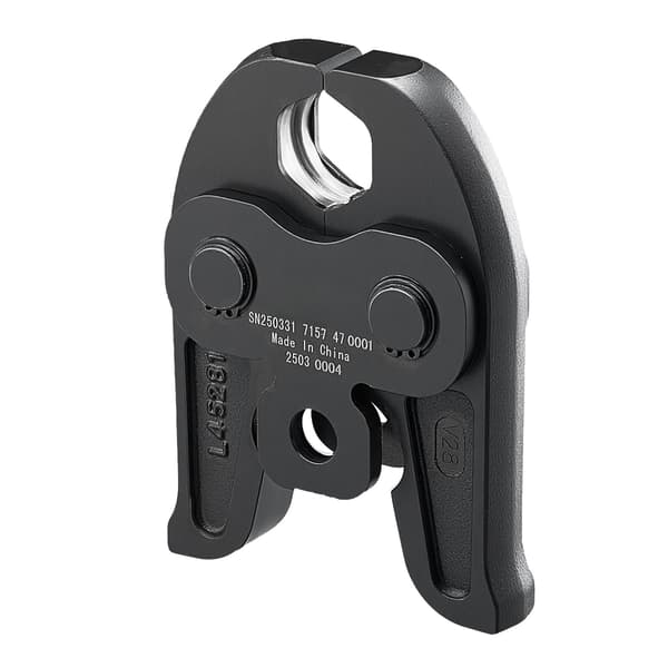 28 mm V-typ pressback för rostfria stålrör, karburerad