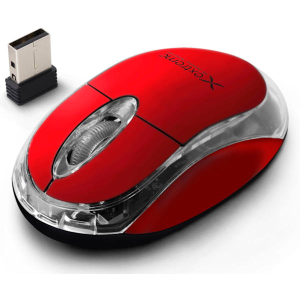 Extreme Wireless 2,4 Ghz optinen hiiri 3D USB Harrier Red