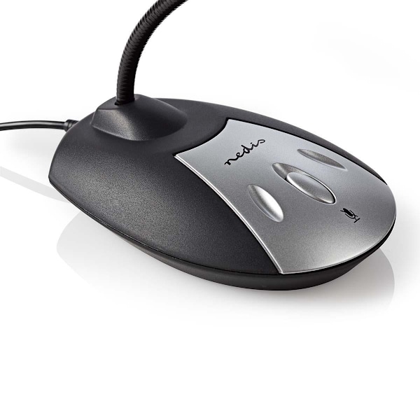 Mikrofon | Brugt til: Desktop / Notebook | Kabel | USB-A Han | Indbygget on/off-knap (tænd/sluk) | Hovedtelefonudgang