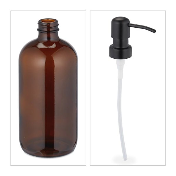 Tvålbehållare i glas set om 2
