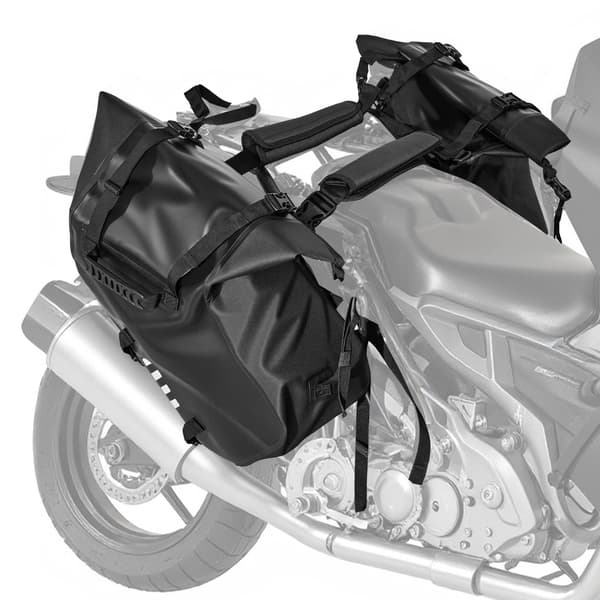 Motorcykelsadelväskor 28L, Vattentäta, Universal Passform