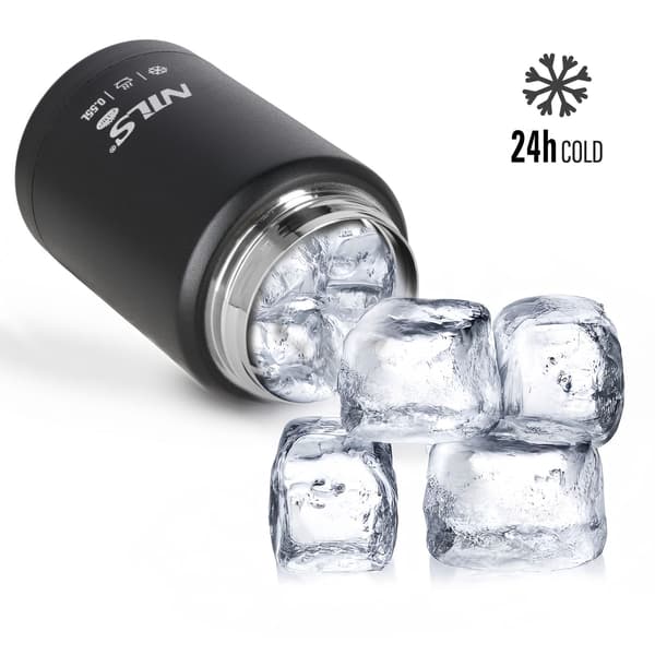 Frokosttermokande 550ml, sort, rustfrit stål