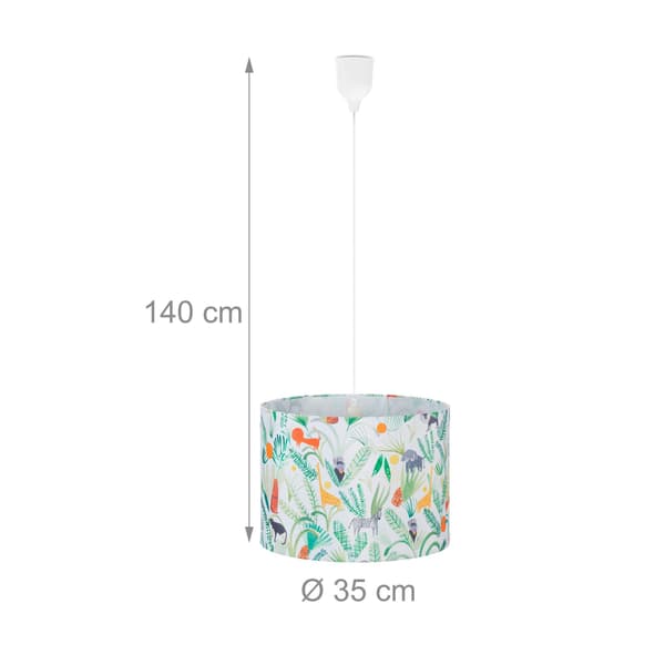Hængende junglelampe til børneværelset