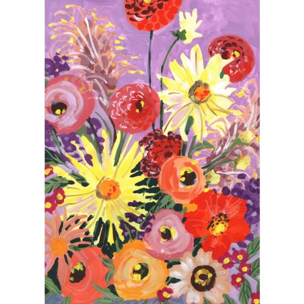 Sunny Asters And Anemones - 70x100 cm
