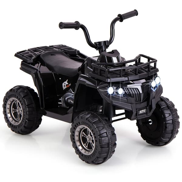 6V Børne Elektrisk ATV med MP3 & LED Lys, Sort