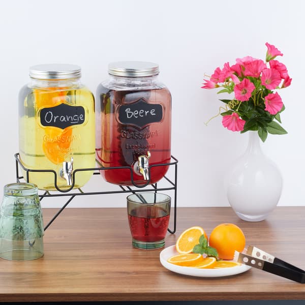 set med 2 dryckespumpar 4L med stativ