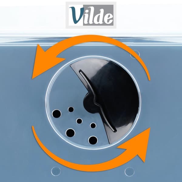 Grönsaksförvaringsbehållare med lock, 12 l, svart