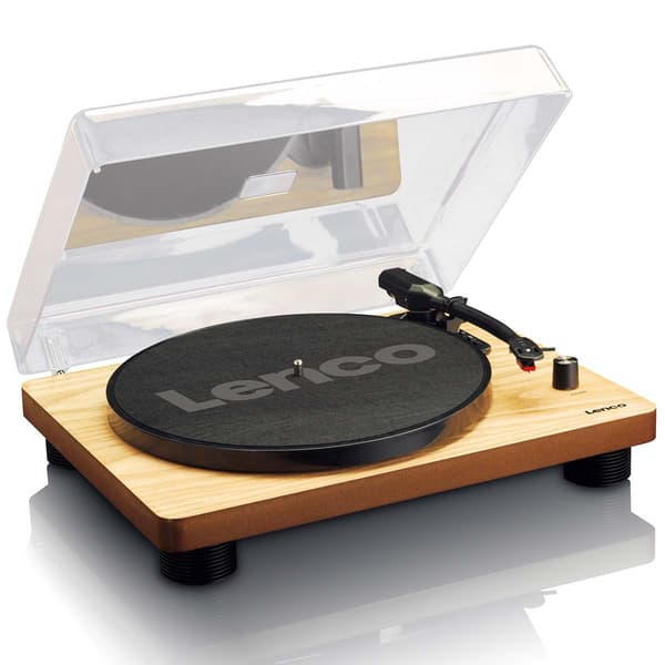 LS-50WD Levysoitin sisäänrakennetuilla kaiuttimilla USB Encoding Wood
