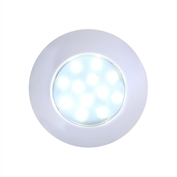 Kattovalaisin / pinta-asennettava valaisin 12 lediä 12V 240lm Ø75x18mm