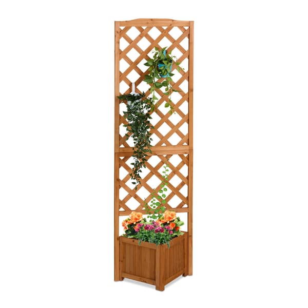 Träspaljélåda, 180 cm, Orange