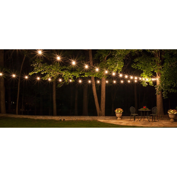 Solar Garden String Lights, 50 LED varmvita, 7m