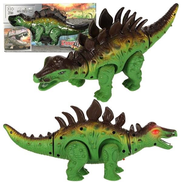 Fjärrstyrd dinosaurie RC Stegosaurus promenader lyser upp vrål
