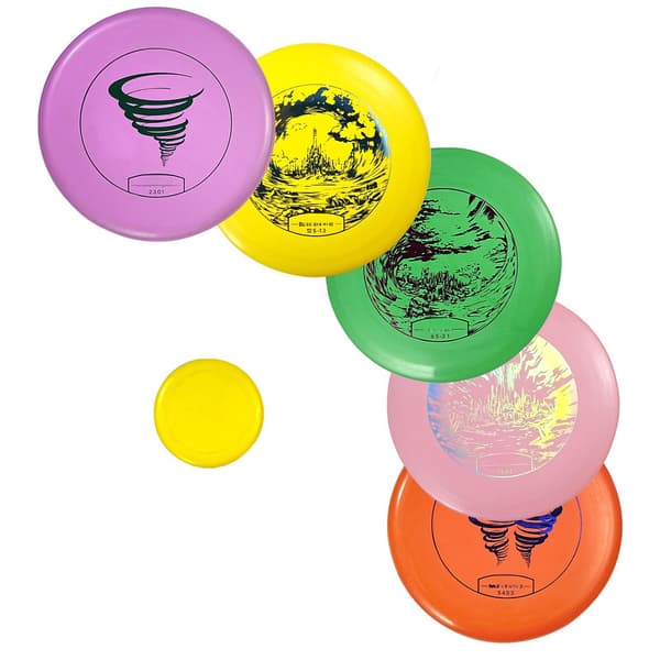 Discgolf-startset, 6-delade PDGA-discar med minimarkör