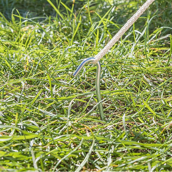 Tentpeg 30cm metalli avoimella silmällä 10 kpl polybagissa
