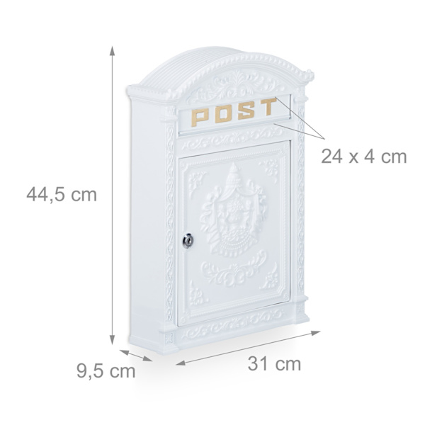 Postkasse i antik stil