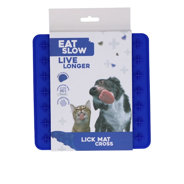 Spis Langsomt Lev Længre Lick Mat Cross Blauw
