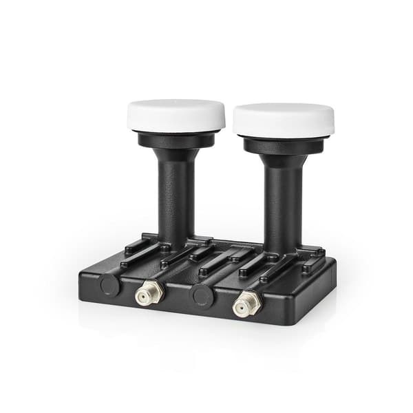 LNB | Twin Monoblock 6.0° | Udgangsforbindelse: 2x F-Connector | Støjfigurinterval: 0.85 dB | Konverteringsydelse: 52 - 67 dB | Sort | Egnet til: Astr