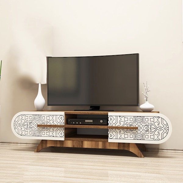 TV Unit Defne - Valnötskräm